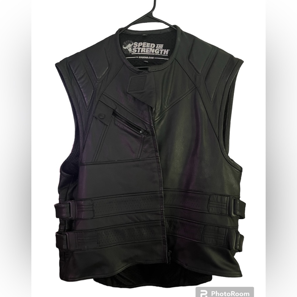 Motorcycle Vest (100% leather)